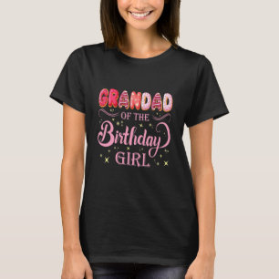 Camiseta Cute Grandad Del Chica De Cumpleaños Donut Doughnu