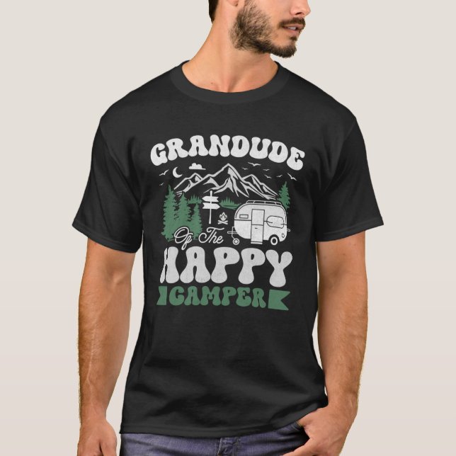 Camiseta Cute Grandude Of The Happy Camper Camping Trip (Anverso)
