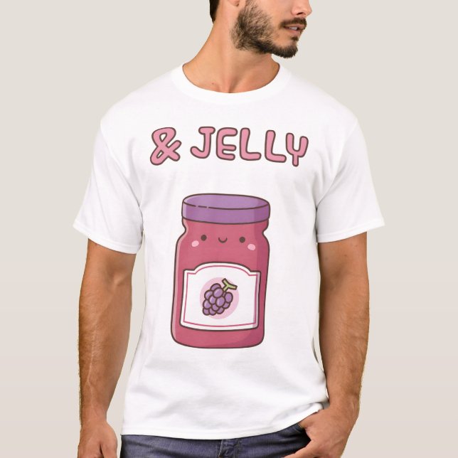 Camiseta Cute Grape Jelly Jam Jar Doodle (Anverso)