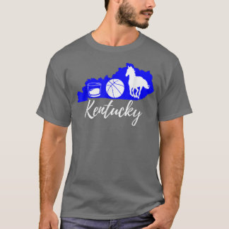 Camiseta Cute Graphic Bourbon Basketball Horse Kentucky