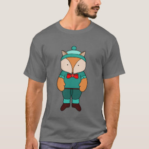 Camiseta Cute green fox