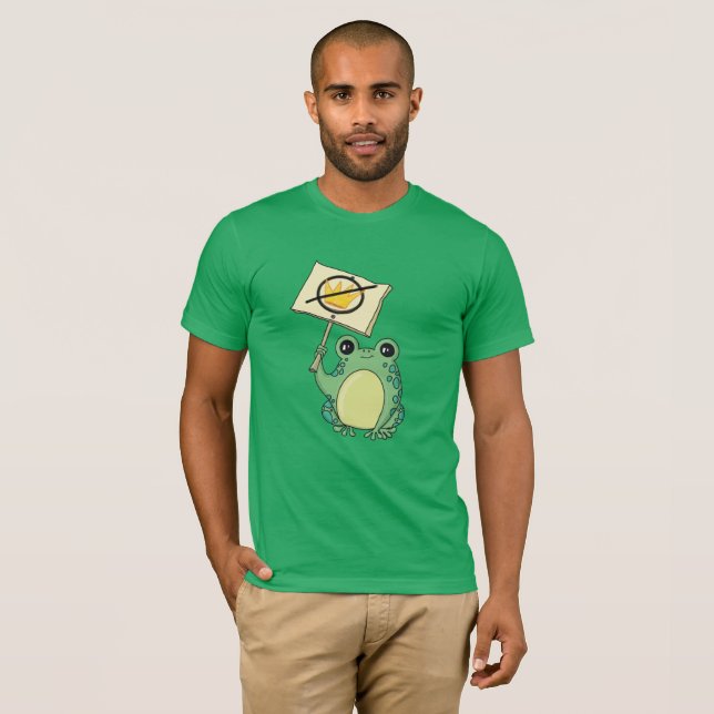 Camiseta Cute Green No Kings Frog T-shirt (Anverso completo)