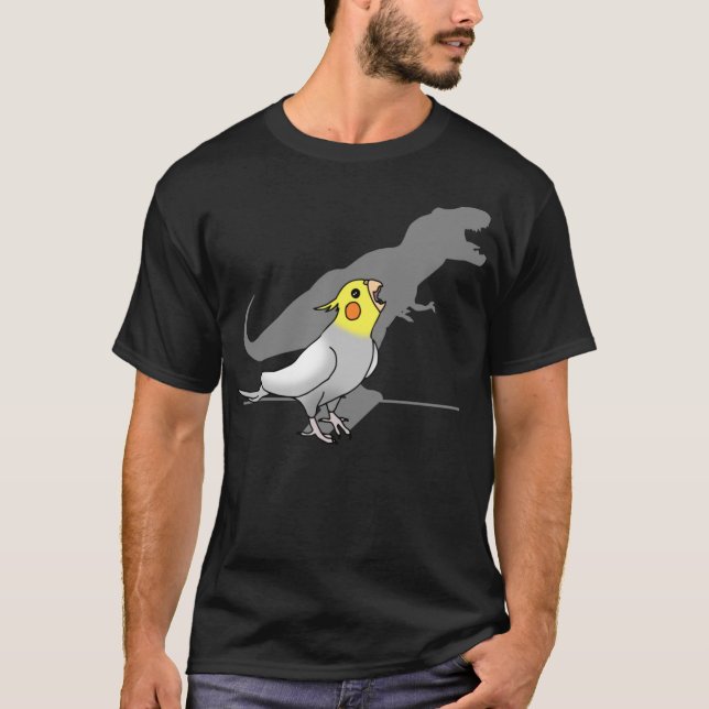 Camiseta Cute Grito Loro Bírb Memes Graciosos Cocka T-Rex (Anverso)