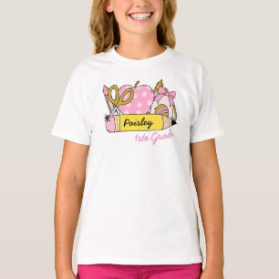 Camiseta Cute Groovy de vuelta al lápiz escolar para Chicas