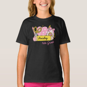 Camiseta Cute Groovy de vuelta al lápiz escolar para Chicas