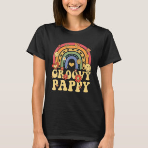 Camiseta Cute Groovy Pappy Retro Groovy Rainbow