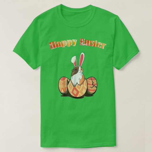 Camiseta Cute Guinea Pig Easter Bunny Eggs Costume Easter D (Diseño del anverso)