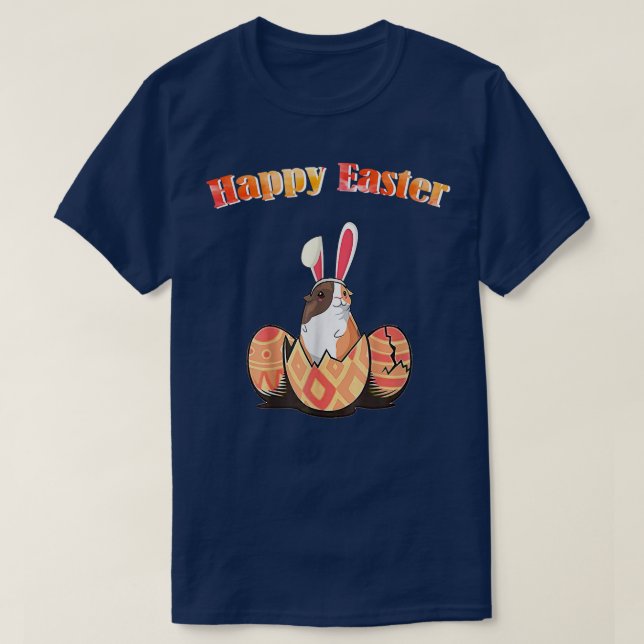 Camiseta Cute Guinea Pig Easter Bunny Eggs Costume Easter D (Diseño del anverso)