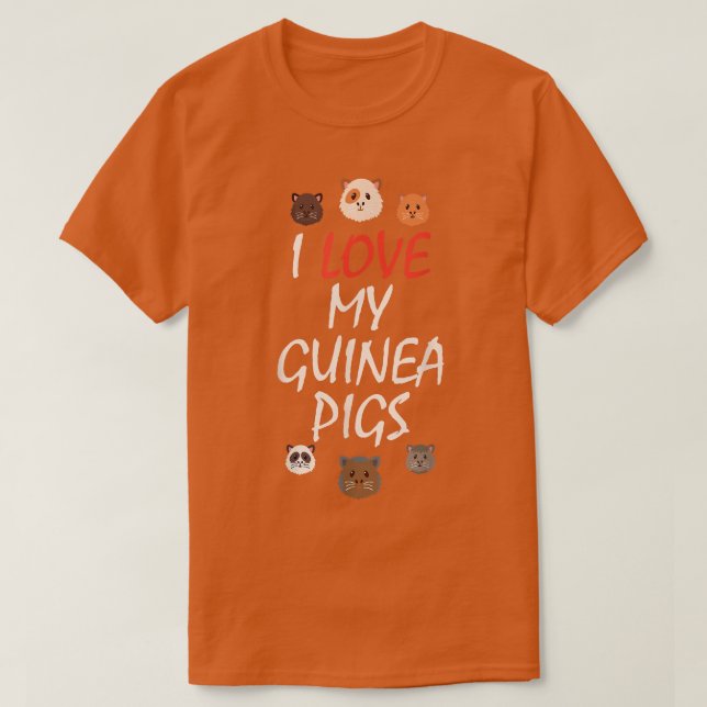 Camiseta Cute Guinea pig Funny gift Tee  (Diseño del anverso)