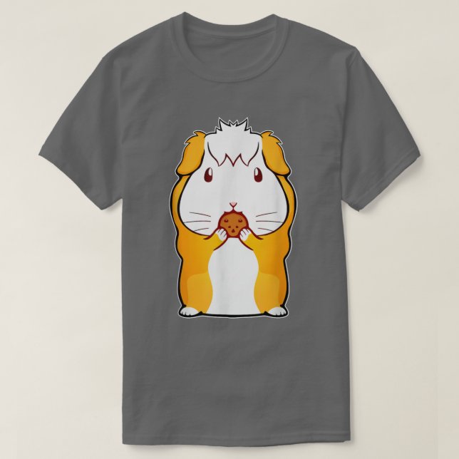 Camiseta Cute Guinea Pig Lover Women Eating Cookie Guinea P (Diseño del anverso)