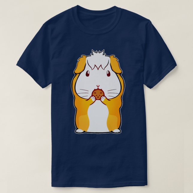 Camiseta Cute Guinea Pig Lover Women Eating Cookie Guinea P (Diseño del anverso)