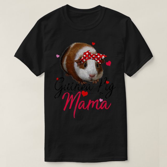 Camiseta Cute Guinea Pig Mama Costume  Women Guinea Pig Lov (Diseño del anverso)
