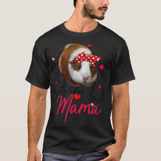 Camiseta Cute Guinea Pig Mama Costume Women Guinea Pig Lov
