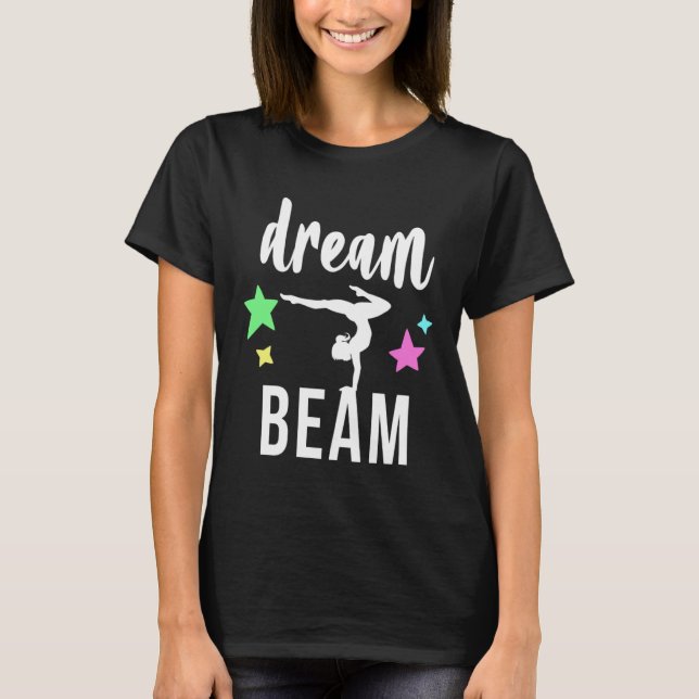Camiseta Cute Gymnastics Balance Beam for Gymnast or Coach (Anverso)
