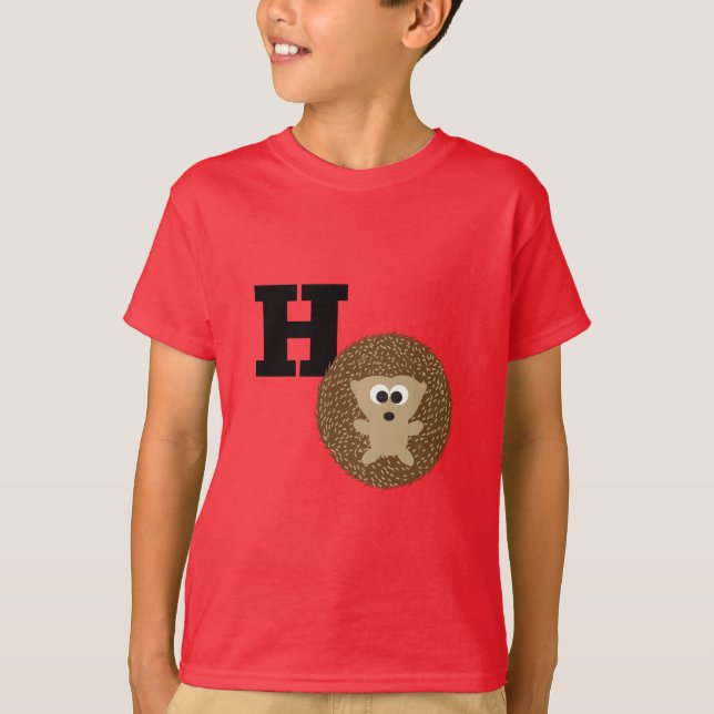 Camiseta Cute H es para Hedgehog (Anverso)