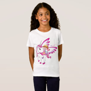 Camiseta Cute Hada Princesa en Unicornio – Fantasía Mágica 
