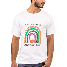 Cute Halloween Boho Rainbow Family coincidiendo