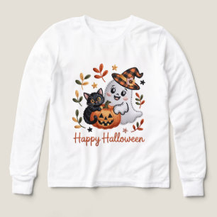 Camiseta Cute Halloween - Brillante Bordado