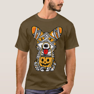 Camiseta Cute Halloween Costume Welsh Corgi Mummy Dog Lover