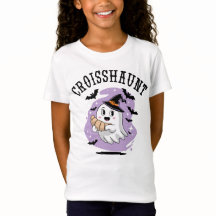 Cute Halloween Croissant Fantasma Embrujando