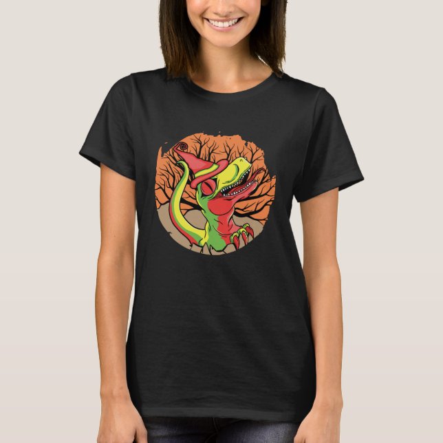 Camiseta Cute Halloween Dino Rex (Anverso)