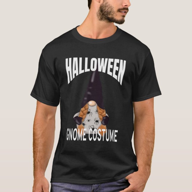 Camiseta Cute Halloween Gnome Spider Costume (Anverso)
