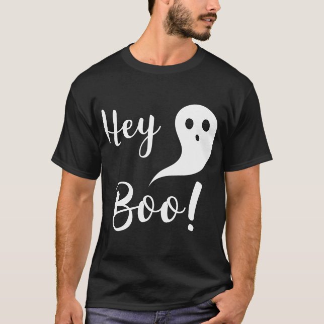 Camiseta Cute Halloween Hey Boo (Anverso)