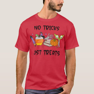 Camiseta Cute Halloween No Tricks Just Treats Trick Or Trea