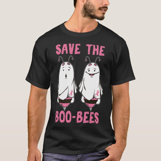 Camiseta Cute Halloween Octubre Conciencia sobre el cáncer  (Anverso)