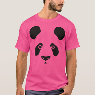 Camiseta Cute Halloween Panda Bear Face Costume Niños Kawai