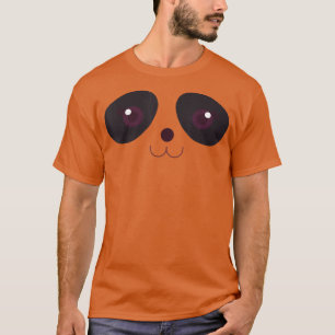 Camiseta Cute Halloween Panda Bear Face Costume Niños Kawai
