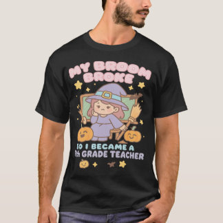 Camiseta Cute Halloween Profesor Calabaza Espeluznante 7º G