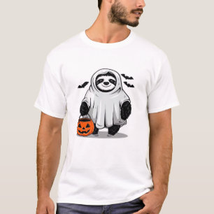 Camiseta Cute Halloween Sloth T-Shirt Adorable y Espeluznan
