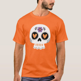Camiseta Cute Halloween Sugar Skull