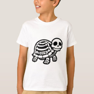 Camiseta Cute Halloween Turtle Skeleton Tortoise Fossiers A