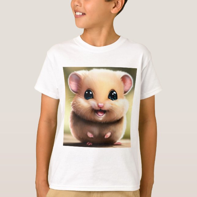 Camiseta Cute Hamster T - Pequeños Camisetas Anima (Anverso)