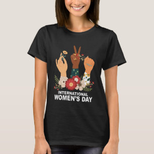 Camiseta Cute Hands International Women Day 8 March Happy