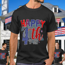 Camiseta Cute Happy 4th Of July
