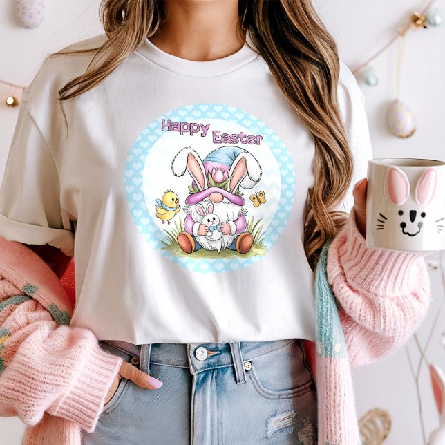 Camiseta Cute Happy Easter Bunny Gnome (Subido por el creador)