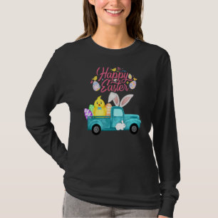 Camiseta Cute Happy Easter Pick Up Bunny Chick Eggs 1
