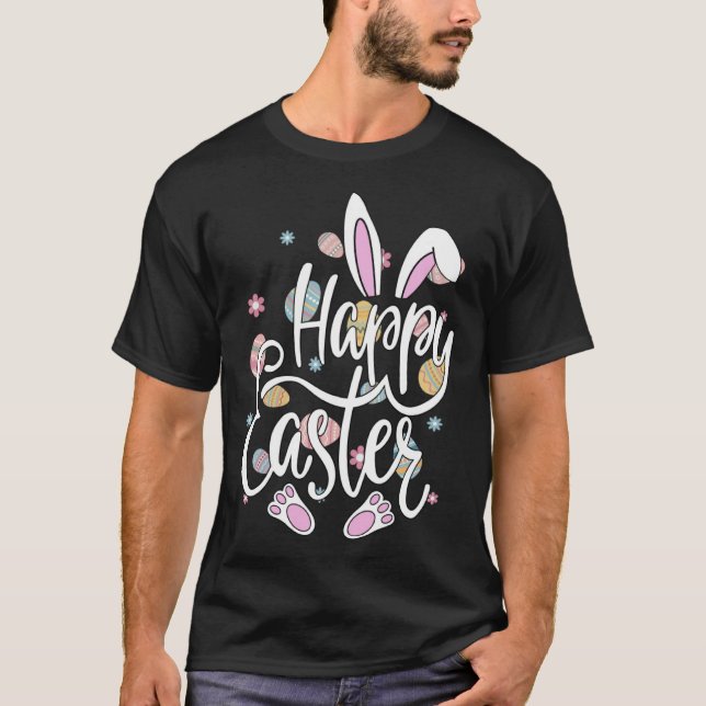 Camiseta Cute Happy Easter To Every Bunny Easter Squad (Anverso)