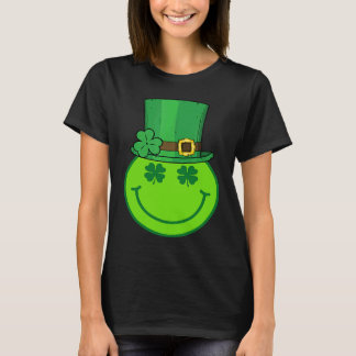 Camiseta Cute Happy Face Leprechaun  St Patricks Day Irish 