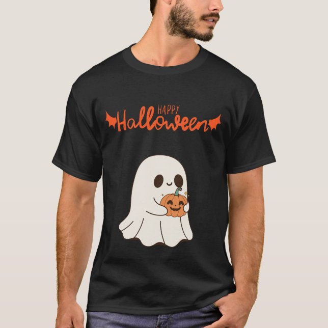 Camiseta Cute Happy Halloween (Anverso)