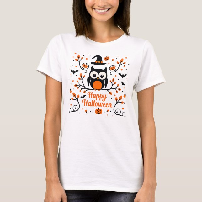 Camiseta Cute Happy Halloween (Anverso)