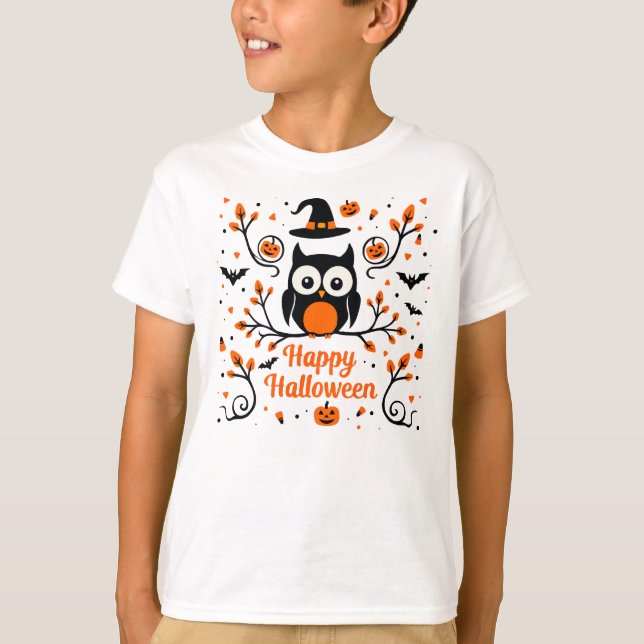 Camiseta Cute Happy Halloween (Anverso)