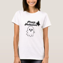Cute Happy Halloween Ghost T-Shirt