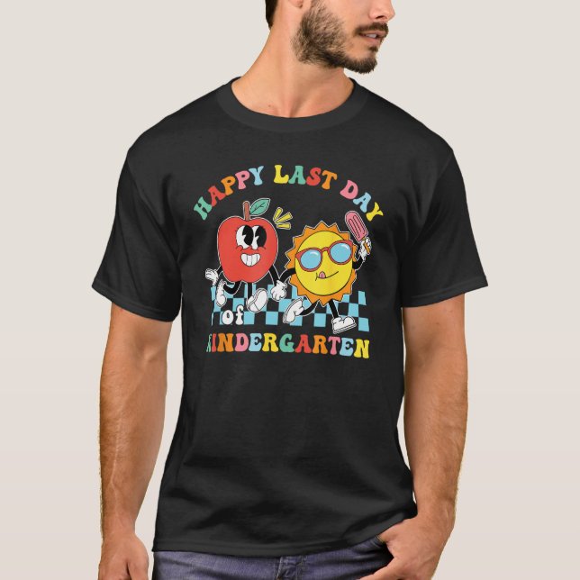 Camiseta Cute Happy Last Day Of Kindergarten Teacher Kids G (Anverso)
