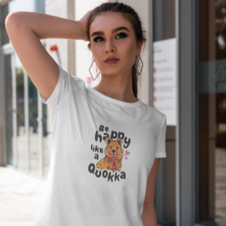 Camiseta Cute Happy Quokka