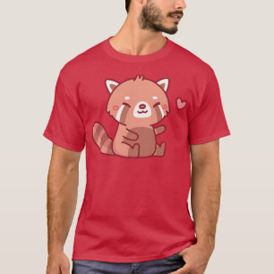 Camiseta Cute Happy Red Panda Doodle