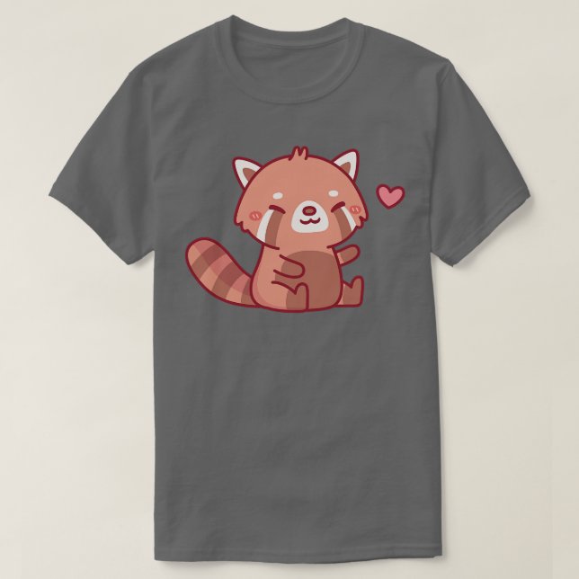 Camiseta Cute Happy Red Panda Doodle (Diseño del anverso)